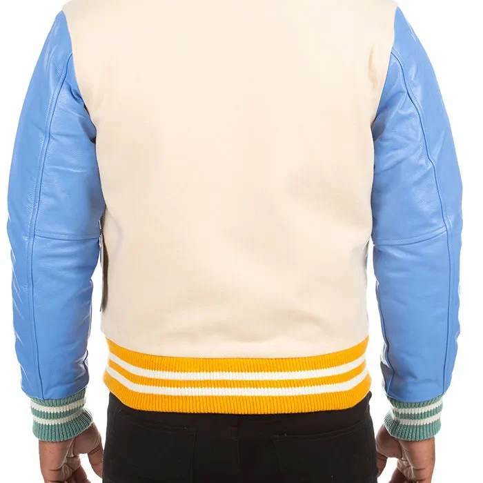 BBC Spaceman Logo Letterman Bomber Jacket