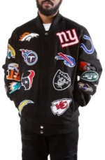 Buy Carl Banks Team Logos Nfl Wool Jacket