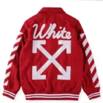 Justin Bieber Letterman W Red Varsity Jacket