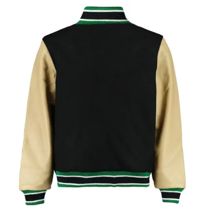 Kevin Hart Philadelphia Eagles Black Full-snap Wool And Leather Varsity Jacket