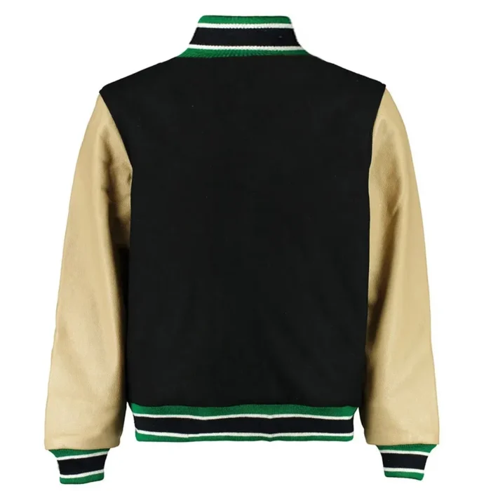 Kevin Hart Philadelphia Eagles Black Full-snap Wool And Leather Varsity Jacket