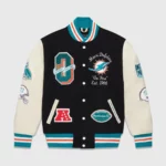Ovo X Nfl Miami Dolphins Letterman Varsity Jacket