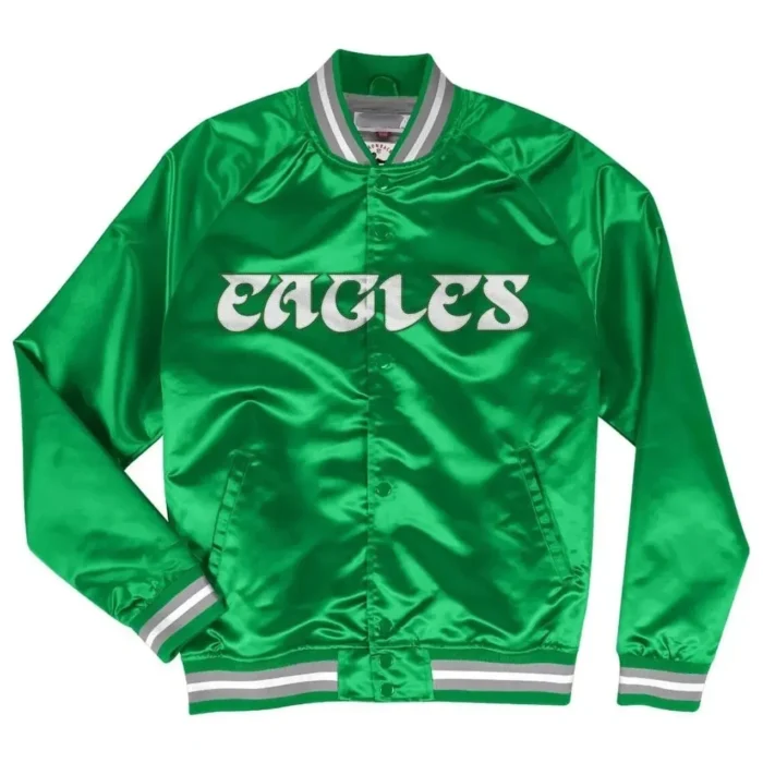 Philadelphia Eagles Lightweight Full-Snap Satin Jacket