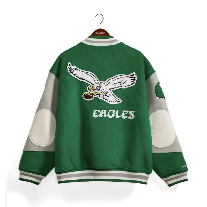 Princess Diana Philadelphia Eagles Green Wool Varsity Jacket