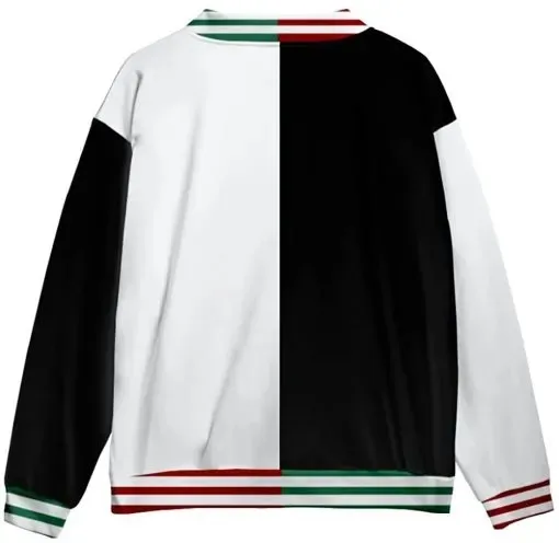 Ranboo Black And White Varsity Style Letterman Jacket