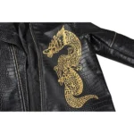 Adewale Killer Suicide Squad Croc Leather Jacket