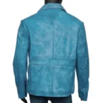 Film The Nice Guys Jackson Healy Russell Crowe Blue Leather Jacket