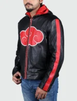 Inspired Itachi Hooded Leather Jacket