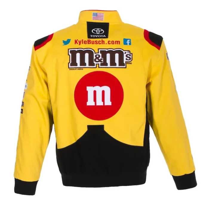 Kyle Busch M&Ms Yellow Bomber Jacket