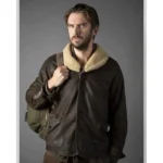 Otto Solos Shearling Brown Leather Jacket
