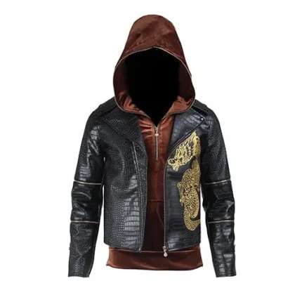 Suicide Squad Adewale Killer Croc Leather Jacket