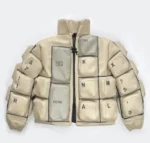 The Keyboard Windbreaker Puffer Leather Jacket