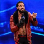WWE Seth Rollins Quilted Red Fur Leather Jacket