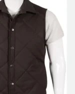 Yellowstone John Dutton Brown Quilted Vest