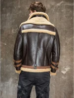 B3 Flight Sheepskin Aviator Fur Real Leather Jacket