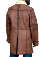 Buy Shearling Brown Bane Long Coat for Mens