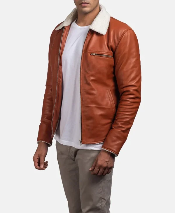 Dan Frost Tan Shearling Jacket