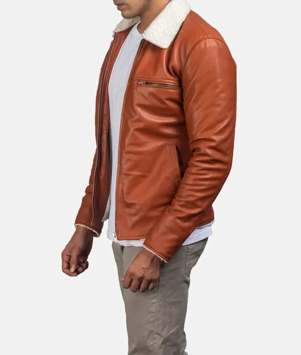 Dan Frost Tan Shearling Jackets