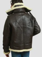 Mens B3 Shearling Aviator Bomber Leather Jacket