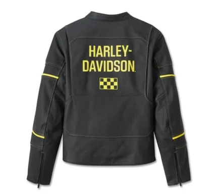 Harley Davidson Mens Endonia Genuine Black Leather Jacket