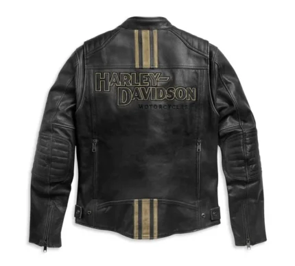 Harley Davidson Mens Triple Vent Passing Link II Leather Jacket