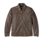 Mens Harley Davidson Distressed Leather Jacket