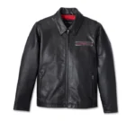 Mens Harley Davidson Eagle Black Leather Jacket