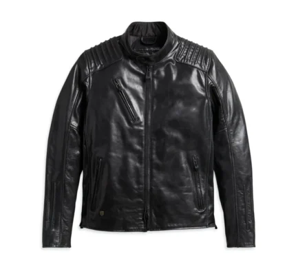 Mens Temerity Harley Davidson Black Leather Jacket