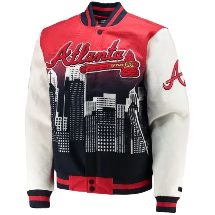 Atlanta Braves World Series Champions Zip Up Varsity Jacket