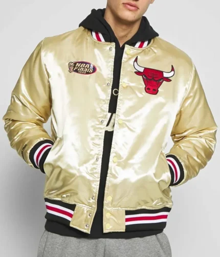 Chicago Bulls NBA Championship 1998 Satin Varsity Jacket