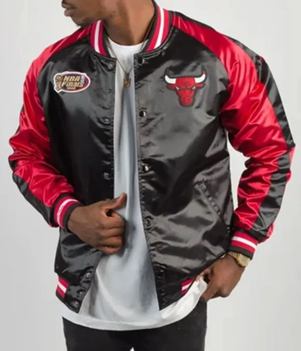 Chicago Bulls NBA Championship Satin 1998 Varsity Jacket