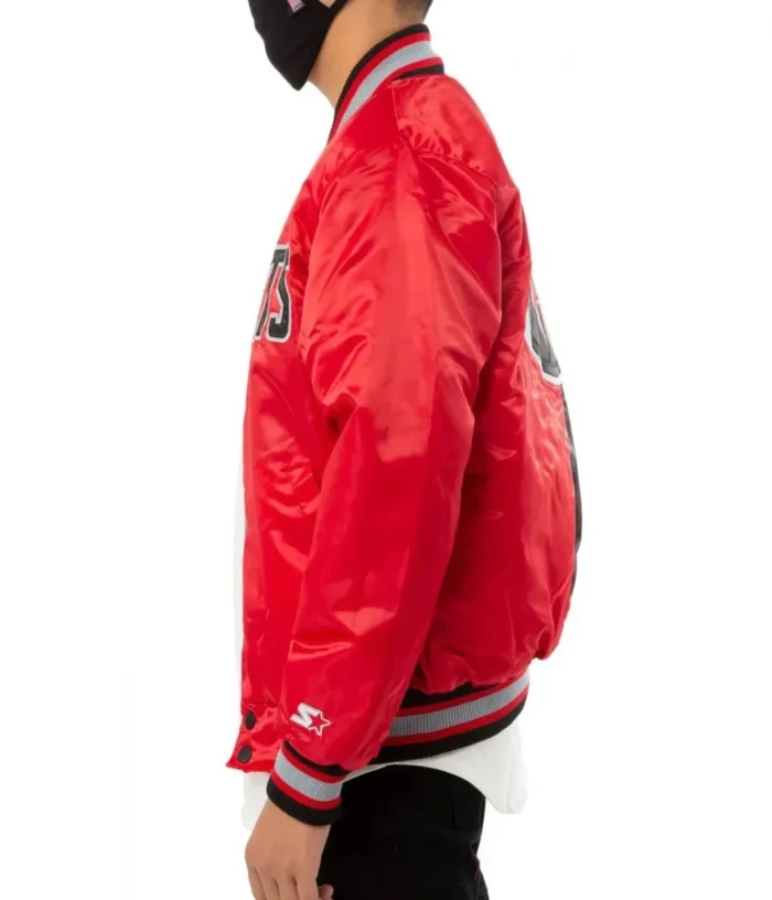 Houston Rockets Red and Black Starter Jackets