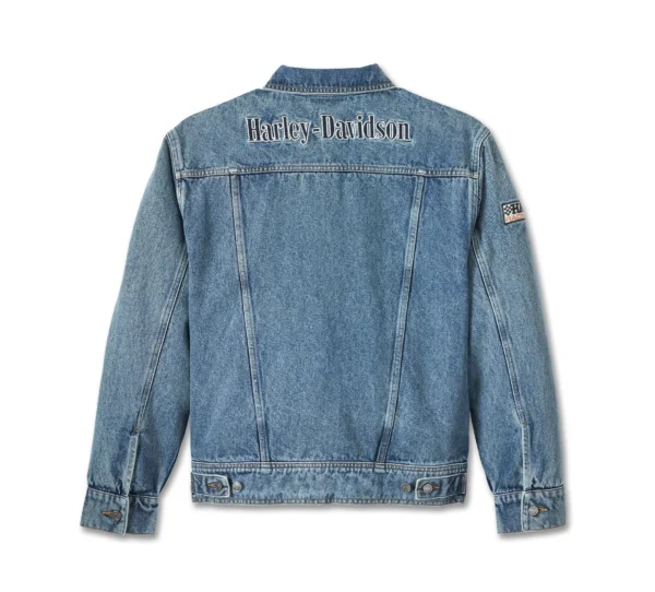 Mens & Women Harley Davidson Oversized Denim Jacket