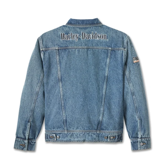 Mens & Women Harley Davidson Oversized Denim Jacket