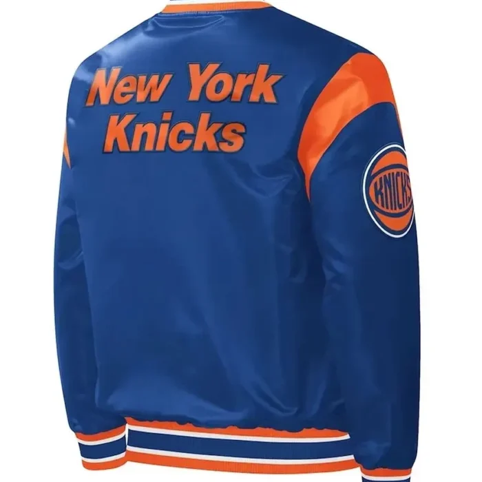 NY Knicks Force Play Varsity Blue Jacket