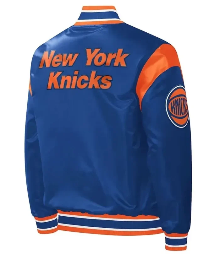 NY Knicks Force Play Varsity Blue Jacket