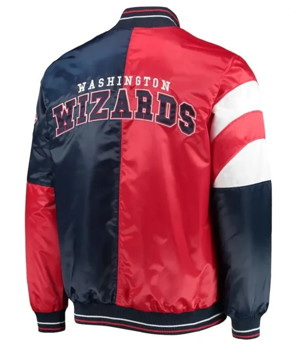 Washington Wizards Leader 75th Anniversary Satin Varsity Jacket