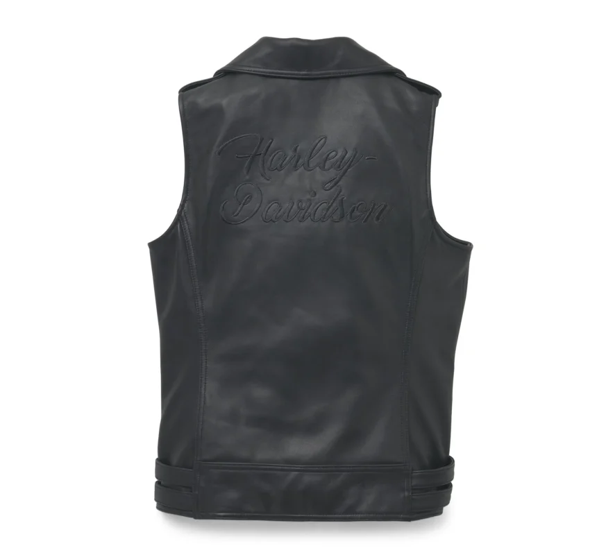 Womens Harley Davidson Pierce Leather Vest