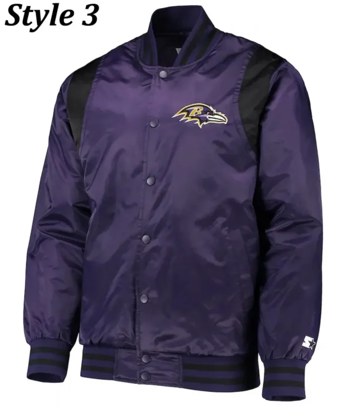 Baltimore Ravens Full-Snap Varsity Jacket