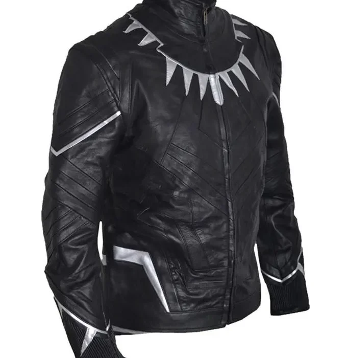 Black Panther Chadwick Boseman Leather Jacket