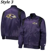 Full-Snap Baltimore Ravens Starter Varsity Jacket