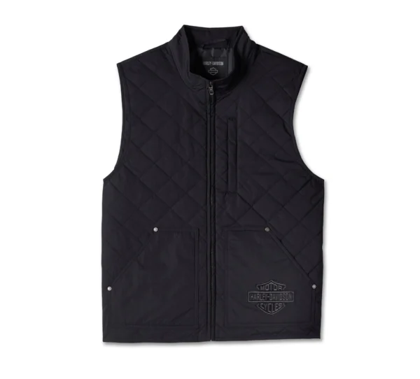 HD Mens Screamin Eagle Black Vest