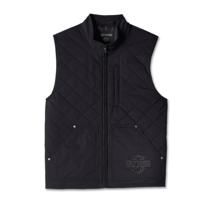 HD Mens Screamin Eagle Black Vest