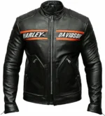 Harley Davidson Mens Bill Goldberg Classic Leather Motorcycle Jacket