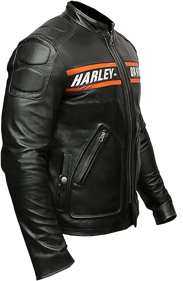 Harley Davidson Mens Bill Goldberg Classic Leather Motorcycle Jackets