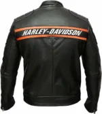 Mens Harley Davidson Bill Goldberg Classic Black Leather Motorcycle Jacket