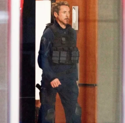 Robert Downey Jr Avengers Endgame Black Leather Vest