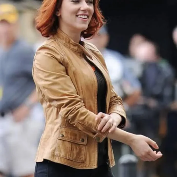 Scarlett Johansson Avengers Endgame Natasha Romanoff Black Jacket