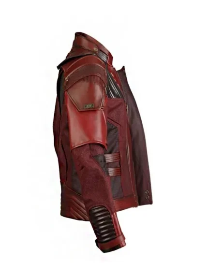 Star-Lord Avengers Infinity War Peter Quill Maroon Leather Jacket
