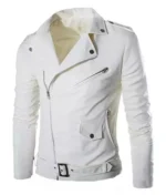 Superfly Juju White Leather Jacket